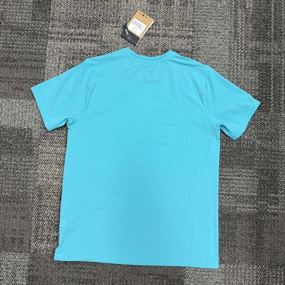 New The North Face Men's Medium Galactic Blue Adventure Tee Short Sleeve‎ Shirt
